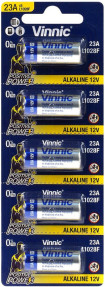 PILES 12V VINNIC EN BLISTER DE 5 (VENDU PAR 10 PILES) Les piles