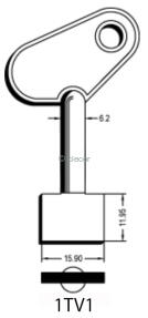 CLES DOUBLE PANNETON 1TV1