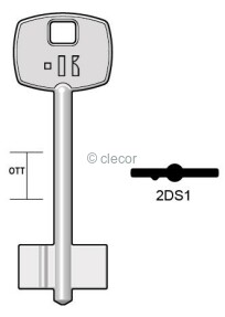 CLE DOUBLE PANNETON 2DS1 Clés à Pompes et Double panneton