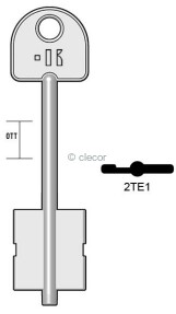 CLE DOUBLE PANNETON 2TE1 Clés à Pompes et Double panneton