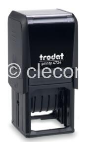 TAMPON TRODAT 4724 NOIR DATEUR - 40 X 40 mm Tampon Dateur