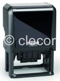 TAMPON TRODAT 4727 NOIR DATEUR - 3 + 3 LIGNES - 60 x 40 mm