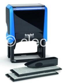 TAMPON TRODAT 4927 BLEU TYPOMATIC POUR 8 LIGNES 60 X 40 Montures