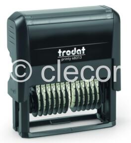 TAMPON TRODAT 13 CARACTERES NUMEROTEUR