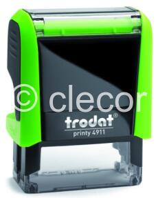 TAMPON TRODAT 4911 VERT POUR 3 LIGNES 38 X 14