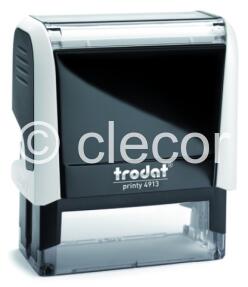 TAMPON TRODAT 4913 BLANC POUR 5 LIGNES 58 X 22