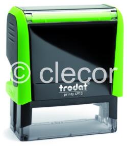 TAMPON TRODAT 4913 VERT POUR 5 LIGNES 58 X 22