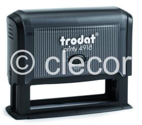 TAMPON TRODAT 4918 NOIR POUR 1 à 2 LIGNES 75 X 15 Montures