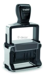 TAMPON TRODAT 5117 NOIR DATEUR 56 X 33 Tampon