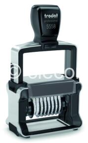 TAMPON TRODAT 5558PL NUMEROTEUR 8 CHIFFRES + 6 LIGNES Montures