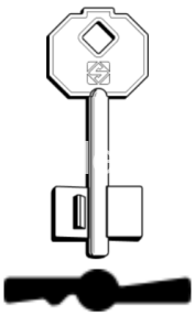 CLES DOUBLE PANNETON 5PF1