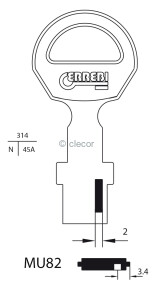 CLE MUEL 7MU2-8 Clés Muel