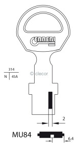 CLE MUEL 8MU4-10 Clés Muel