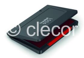 TAMPON ENCREUR ROUGE POUR CAOUTCHOUC ET TAMPON POLYMERES 9 x 5 cm