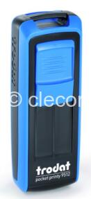TAMPON DE POCHE TRODAT 9512 BLEU POUR 5 LIGNES 47 X 18