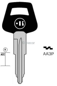 CLE A TÊTE PLASTIQUE AA3P Clés Auto