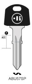 CLE A TÊTE PLASTIQUE ABU57SP Clés Auto