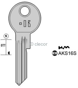 CLE PLATE AKS16S Clés Plates