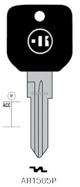 CLE A TÊTE PLASTIQUE AR1505P Clés Auto