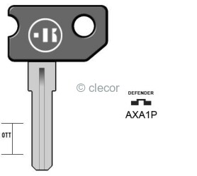 CLE A POINTS AXA1P Clés à Points