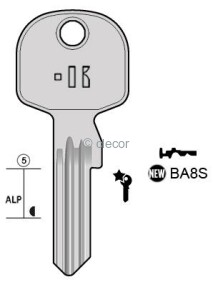 CLE A POINTS BA8S Clés Plates