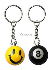 PORTE CLE SMILEY BILLARD Porte-Clés