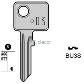 CLE PLATES BU3S Clés Plates