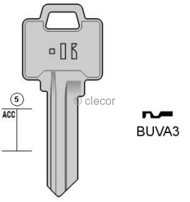 CLE PLATE BUVA3 Clés Plates