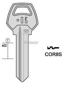 CLE PLATE COR8S Clés Plates