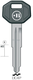 CLE A TÊTE PLASTIQUE DC4P Clés Auto