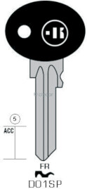 CLE A TÊTE PLASTIQUE DO1SP Clés Auto