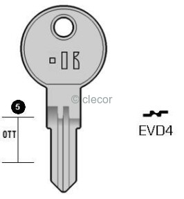 CLE PLATES EVD4 Clés Plates
