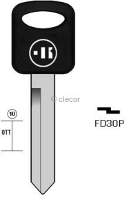 CLE A TÊTE PLASTIQUE SPÉCIALES FD30P Clés Auto