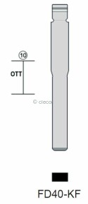 CLE INSERT FD40-KF KEYDIY Lames