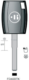 CLE TRANSPONDEUR FD40BTK Clés Transpondeurs