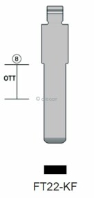 CLE INSERT FT22-KF KEYDIY Clés Auto