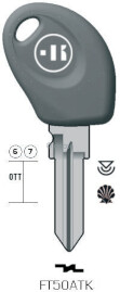 CLE TRANSPONDEUR FT50ATK-5 Clés Transpondeurs