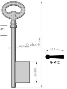 CLE A GORGE G-M12 Clés à Gorges