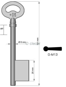 CLE A GORGE G-M13 Clés à Gorges