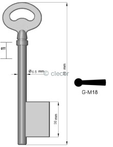 CLE A GORGES G-M18 Clés à Gorges