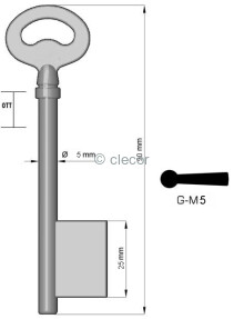 CLE A GORGE G-M5 Clés à Gorges