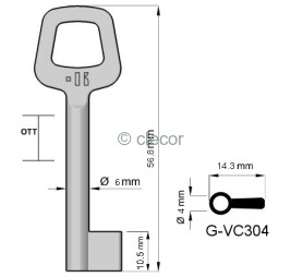 CLE A GORGE G-VC304 Clés à Gorges