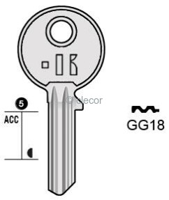 CLE PLATE GG18 Clés Plates