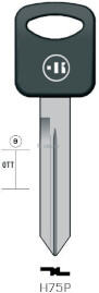 CLE A TÊTE PLASTIQUE H75P Clés Auto