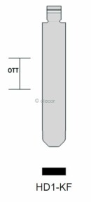 CLE INSERT HD1-KF KEYDIY Lames