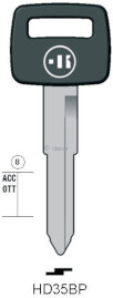 CLE A TÊTE PLASTIQUE HD35BP Clés Auto