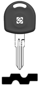 CLE TRANSPONDEUR HU46TE