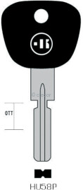 CLE A TÊTE PLASTIQUE SPÉCIALES HU58P Clés Auto