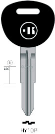 CLE A TÊTE PLASTIQUE HY10P Clés Auto
