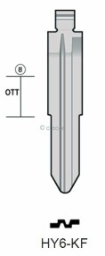 CLE INSERT HY6-KF KEYDIY Clés Auto